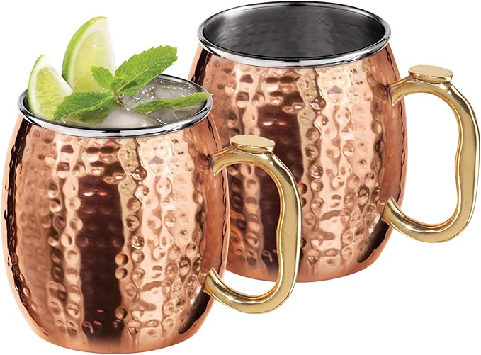 Set/2 Hammered Moscow Mule Mug