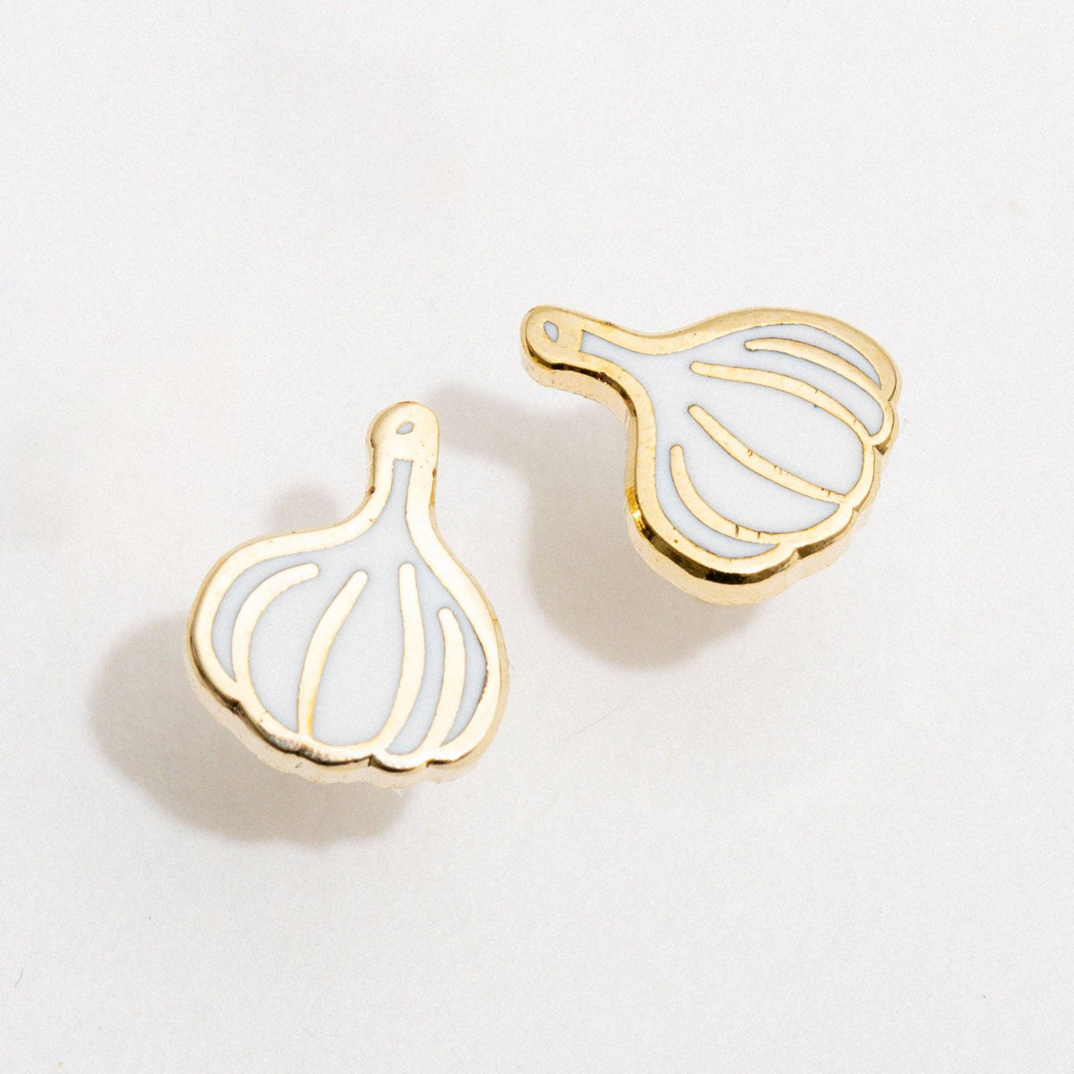 Garlic Enamel Stud Earrings