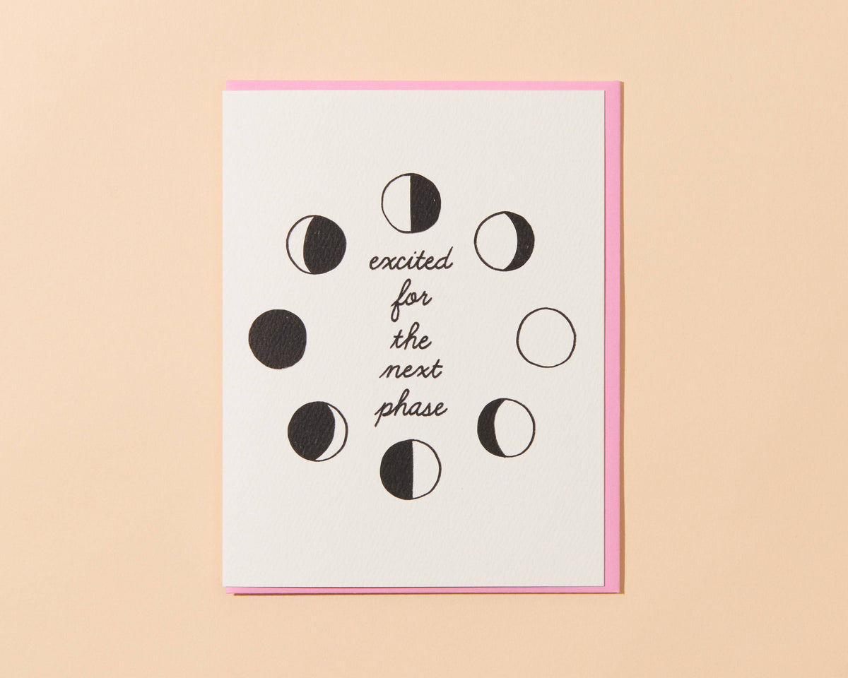 Moon Phase Congrats Greeting Card
