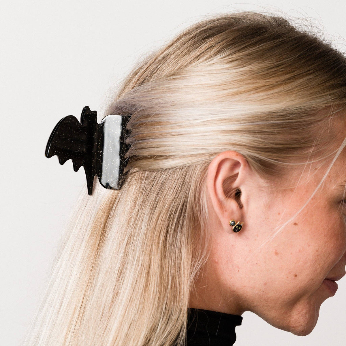 Bat Cellulose Acetate Hair Claw Clip