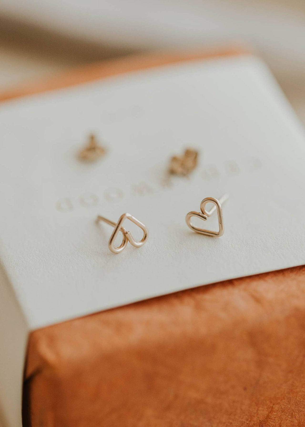 Open Heart Posts | 14kt Gold Fill or Sterling Silver