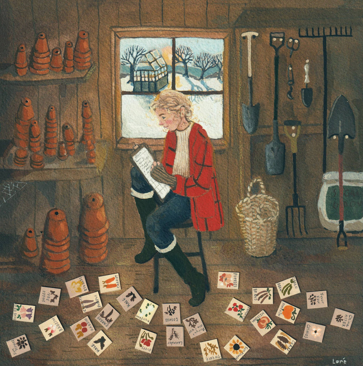 February Gardener  Card