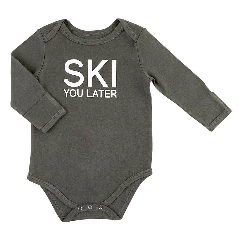 Winter Wonderland LS Snapshirt-Ski You Later 6-12 month