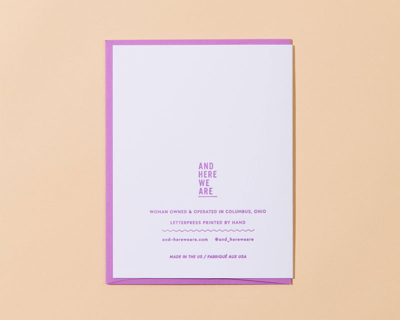 Look How Far You've Come Graduation Letterpress Greeting Card