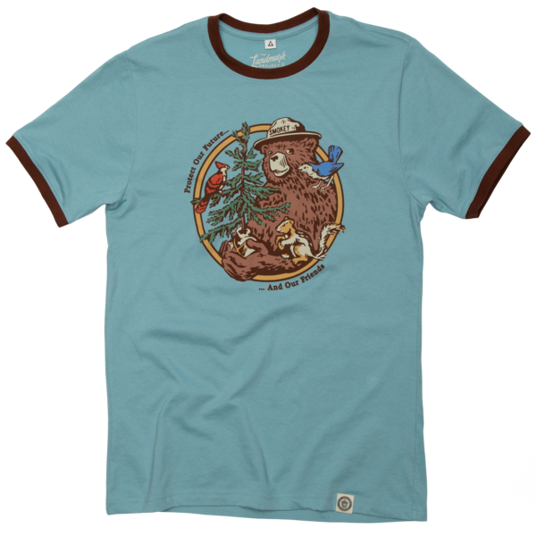 Smokey's Friends Ringer Unisex Short Sleeve Tee