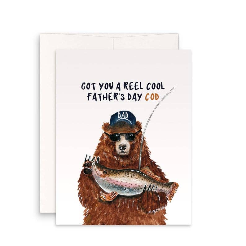 Bear Fathers Day Cod - Funny Fathers Day Card