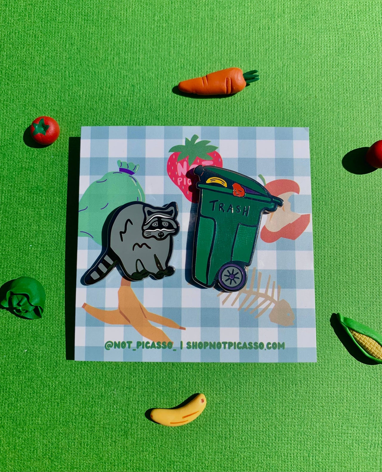 Trash Panda Enamel Pin Set 