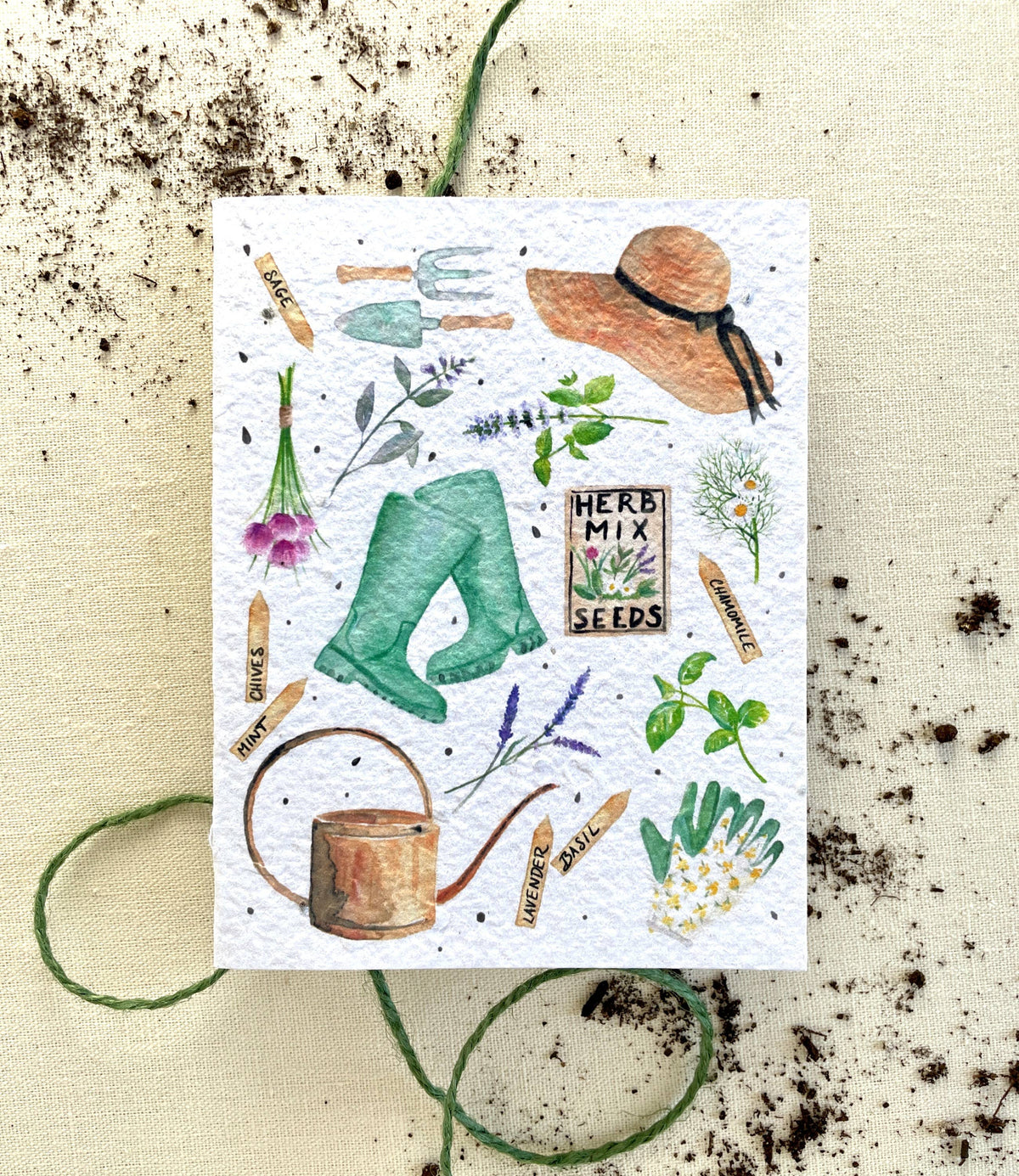 Gardening Greetings Plantable Wellness Mix Seed Card