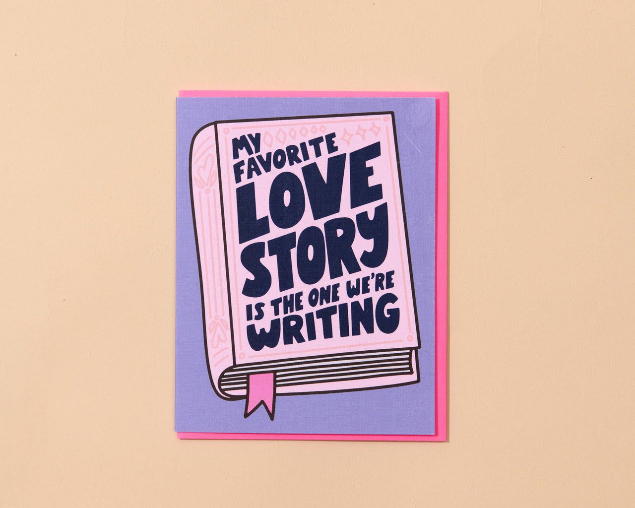 Modern Anniversary Card — Our Love Story — Your Gal Kiwi
