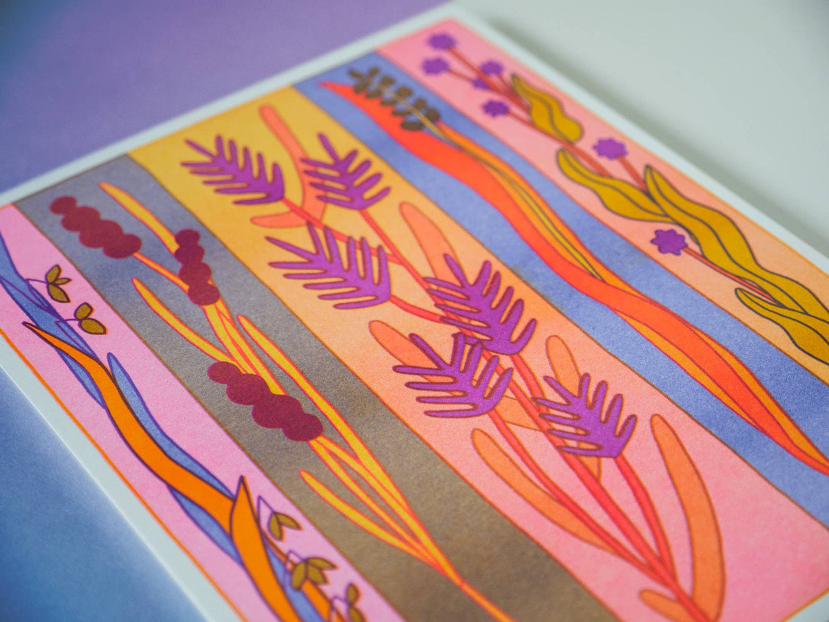 Grain Time  - Risograph Art Print