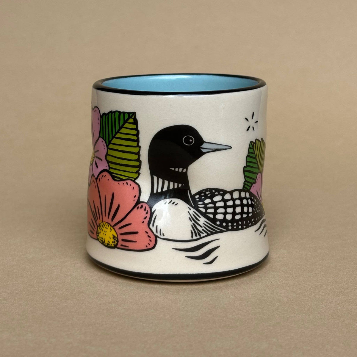 Lucky Loon Cup - Medium Ceramic Mug