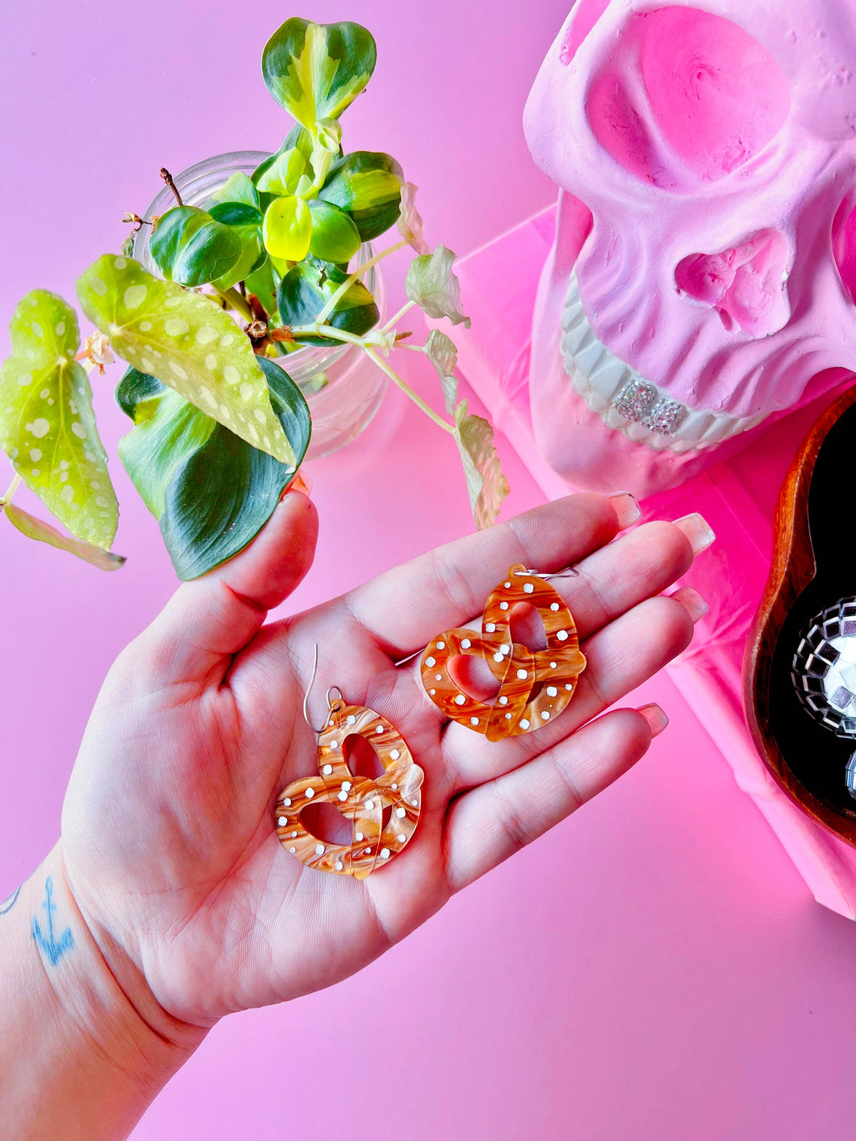 Pretzel Earrings
