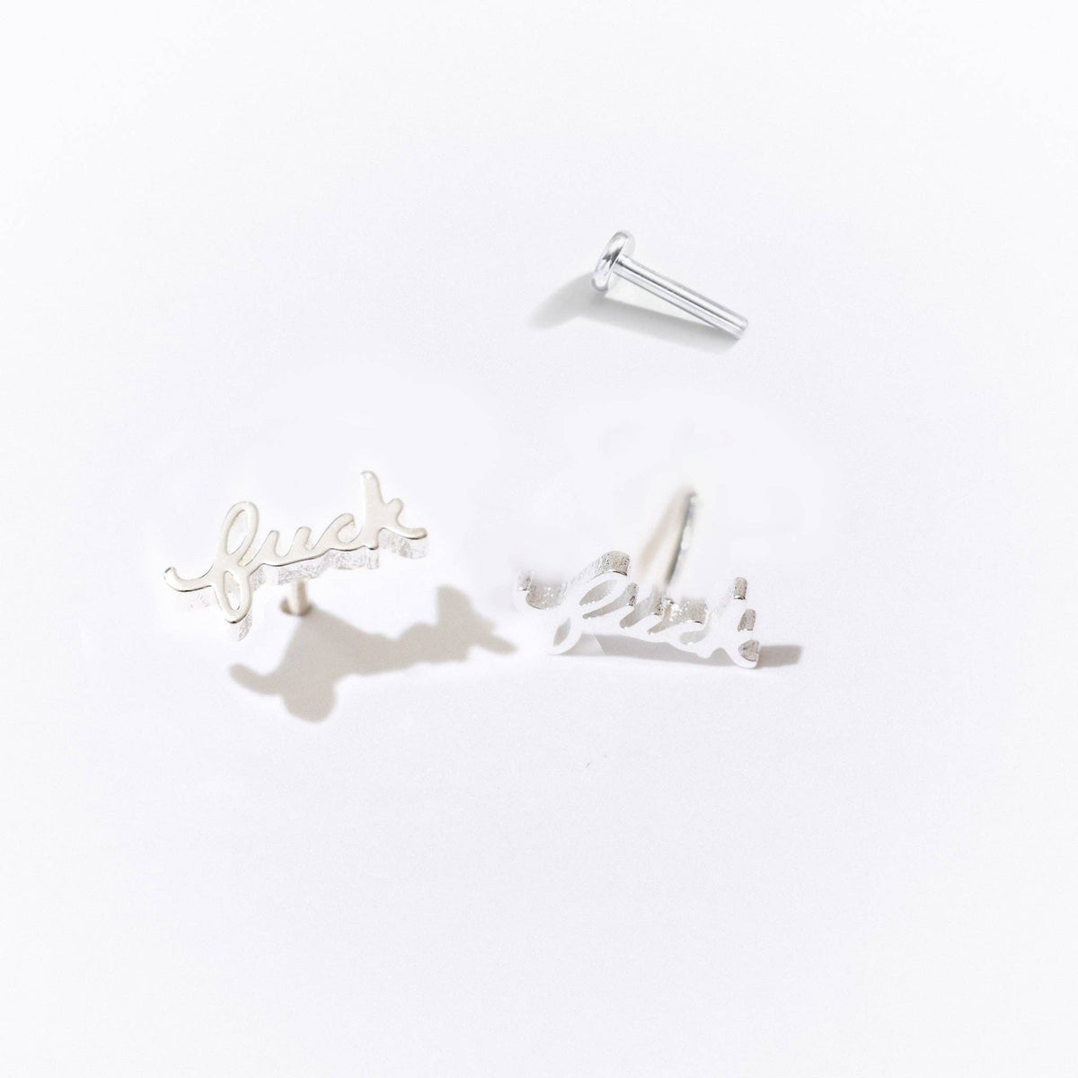 Fuck Script Flat Back Studs