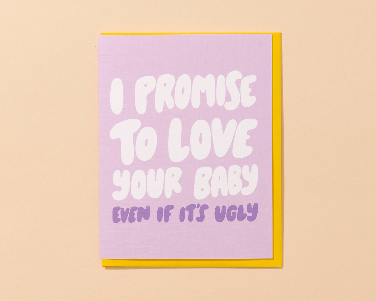 I Promise To Love Your Baby Card - Pregnancy Card