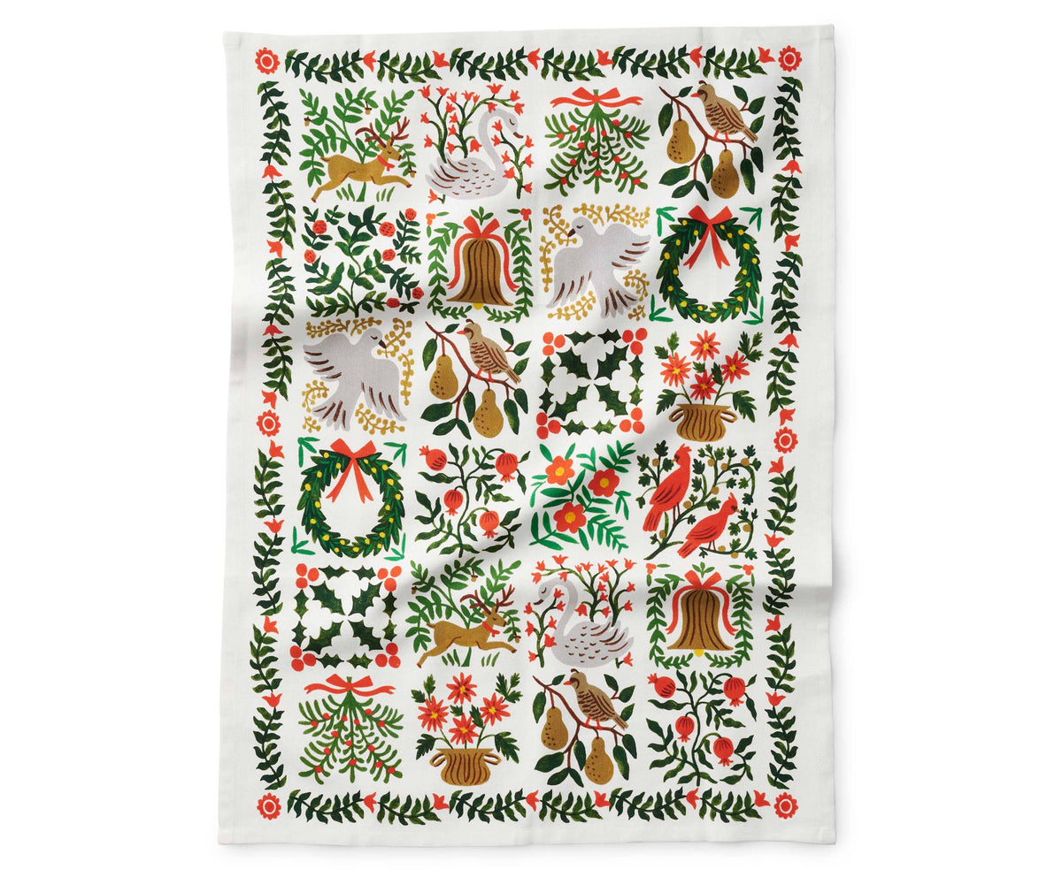 Christmastide Tea Towel