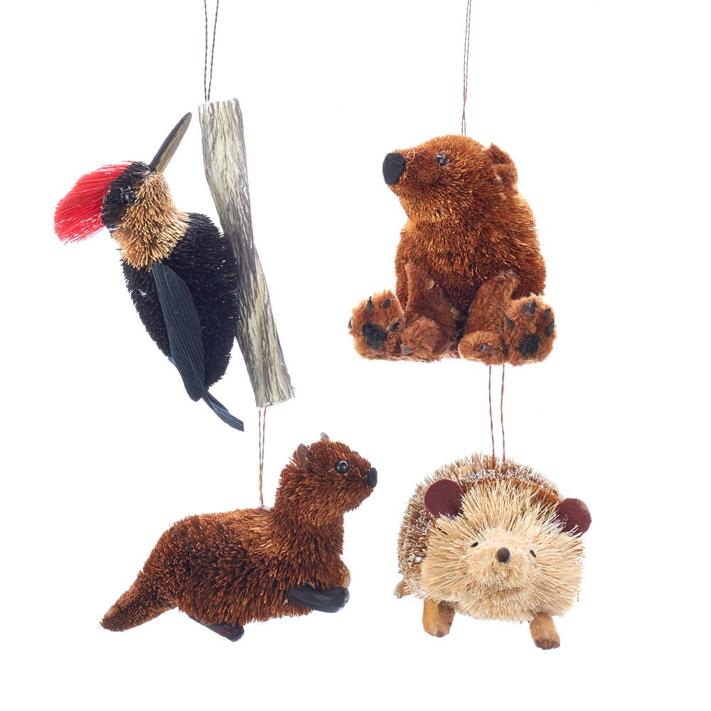 Buri Woodland Animal Ornament 4/ASSTD