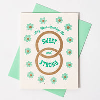 Sweet & Strong Marriage - Risograph Greeting Card