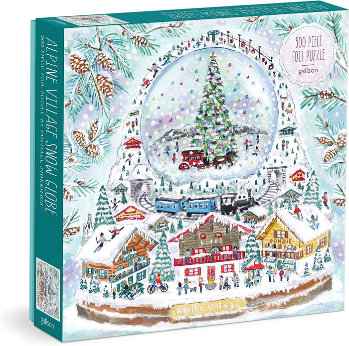 Alpine Village Snow Globe 500 Piece Puzzle