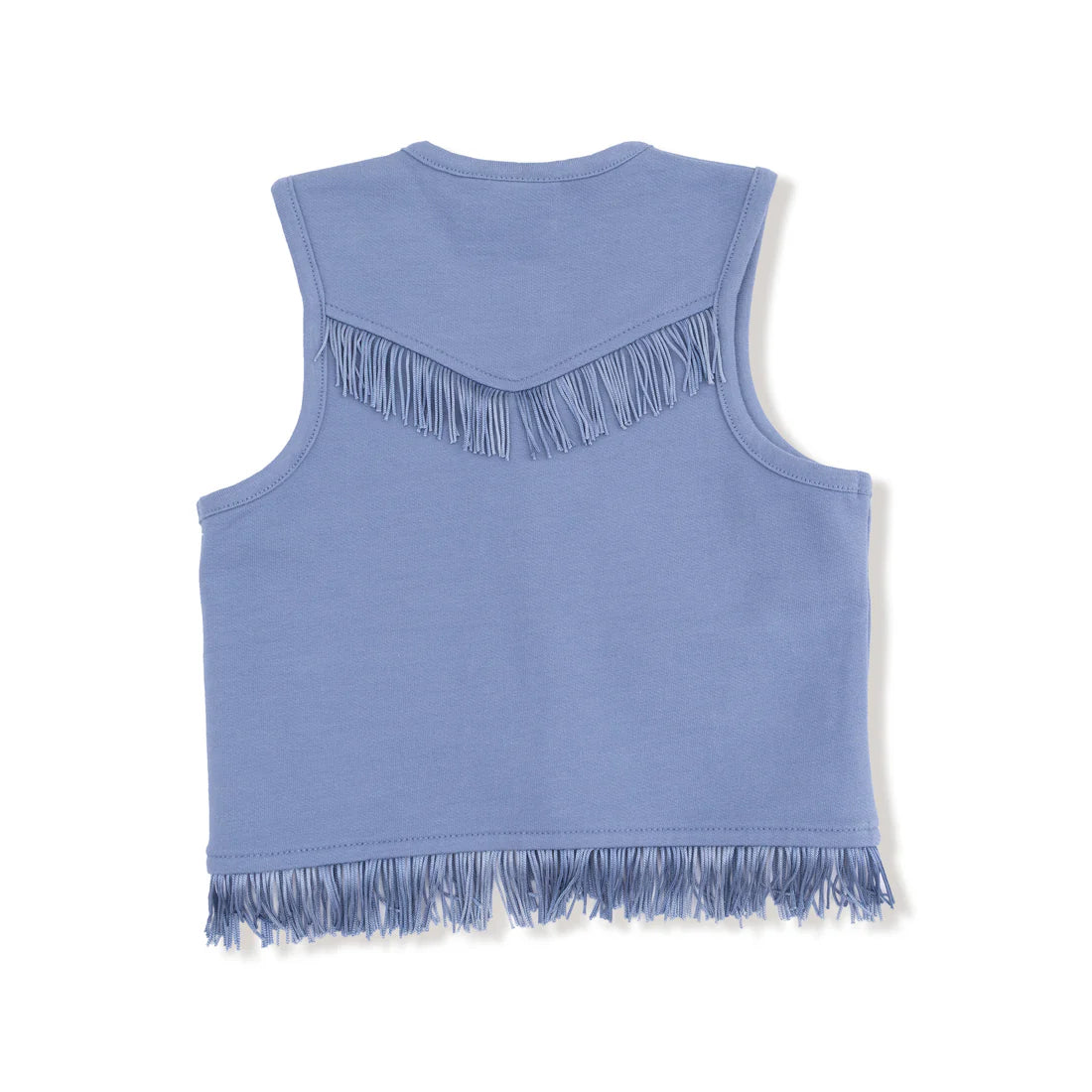 Country Blue | Western Fringe Vest