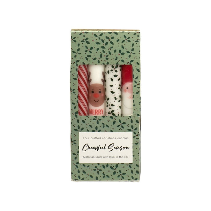 Cheerful Season Crown Taper Candles