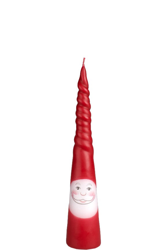 Hand-dipped Santa Candle with Twist