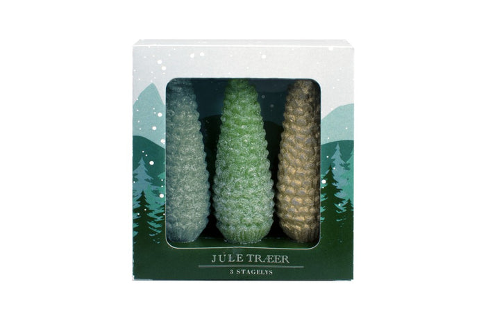 Taper Candle Christmas Trees (3 in a box)