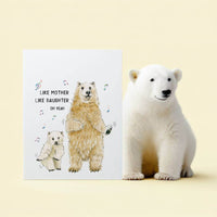 Polar Bear Mom Cub - Funny Mothers Day Card