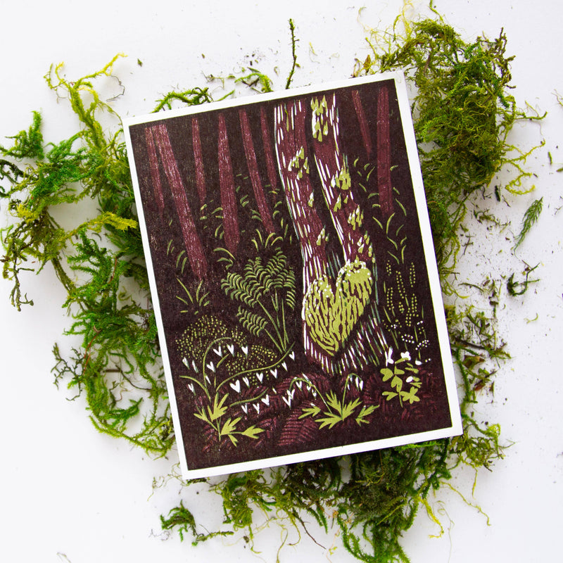 Heart of the Forest Letterpress Card