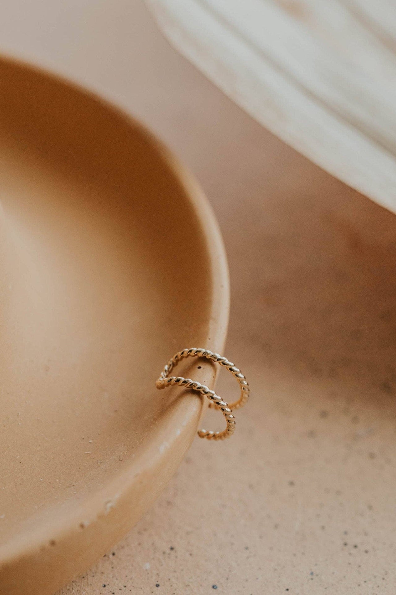 Twisted Double Up Ear Cuff | 14kt Gold Fill