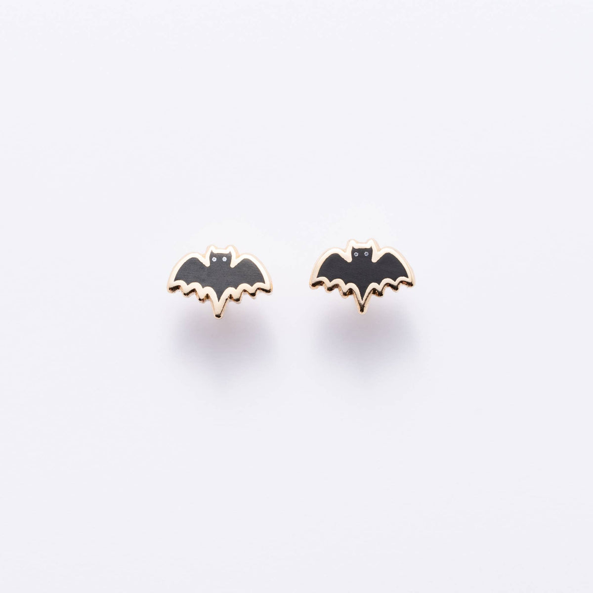 Bat Enamel Stud Earrings