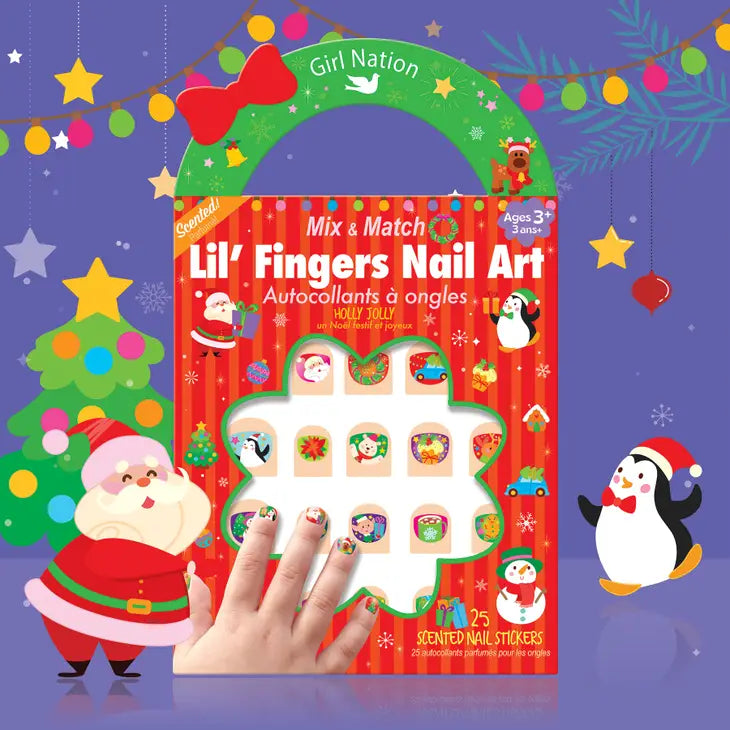 Lil’ Fingers Nail Art | Holly Jolly
