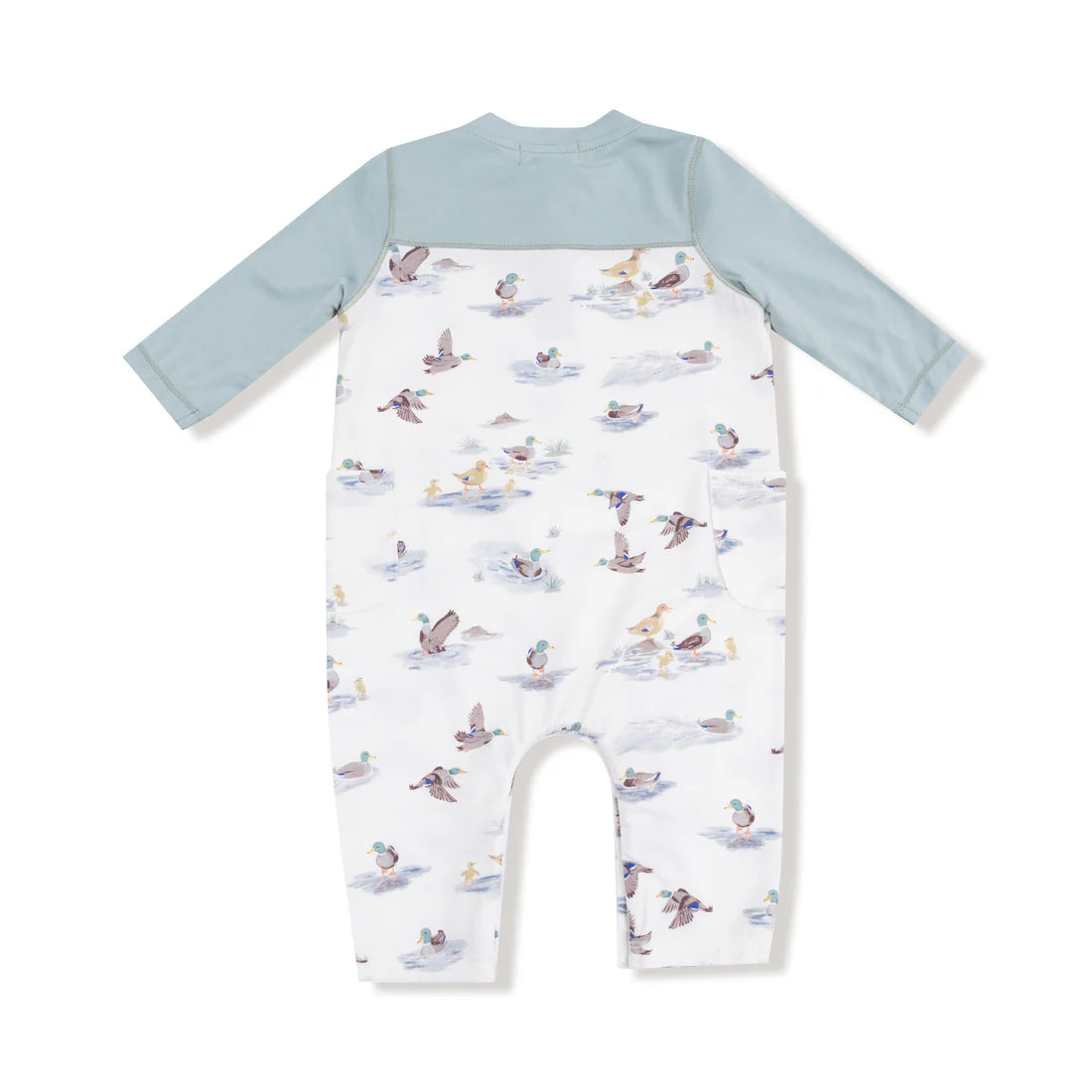 Migrating Mallards | Romper with Contrast Sleeves