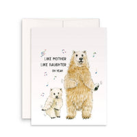 Polar Bear Mom Cub - Funny Mothers Day Card