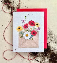 Pocketful of Sunshine Wildflower Plantable Seed Card
