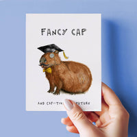 Fancy Capybara Grad - Funny Graduation Card