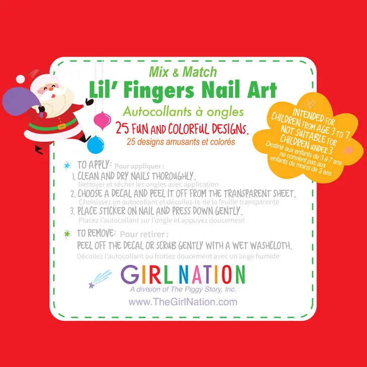 Lil’ Fingers Nail Art | Holly Jolly