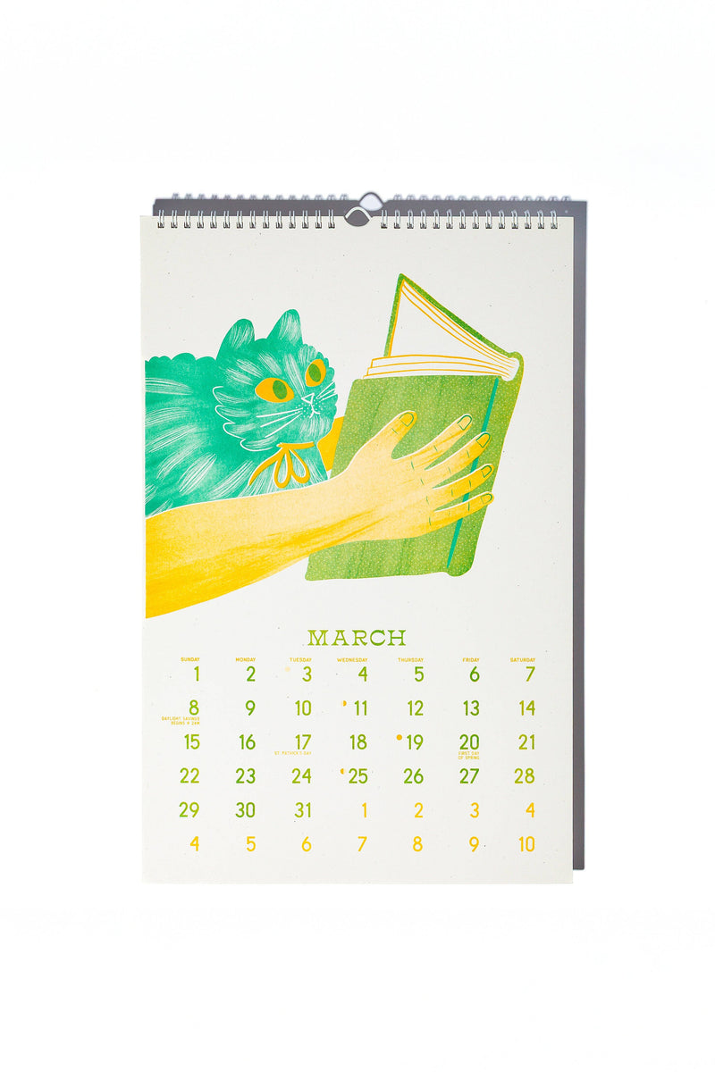 2026 Risograph Wall Calendar - Butterfly Days