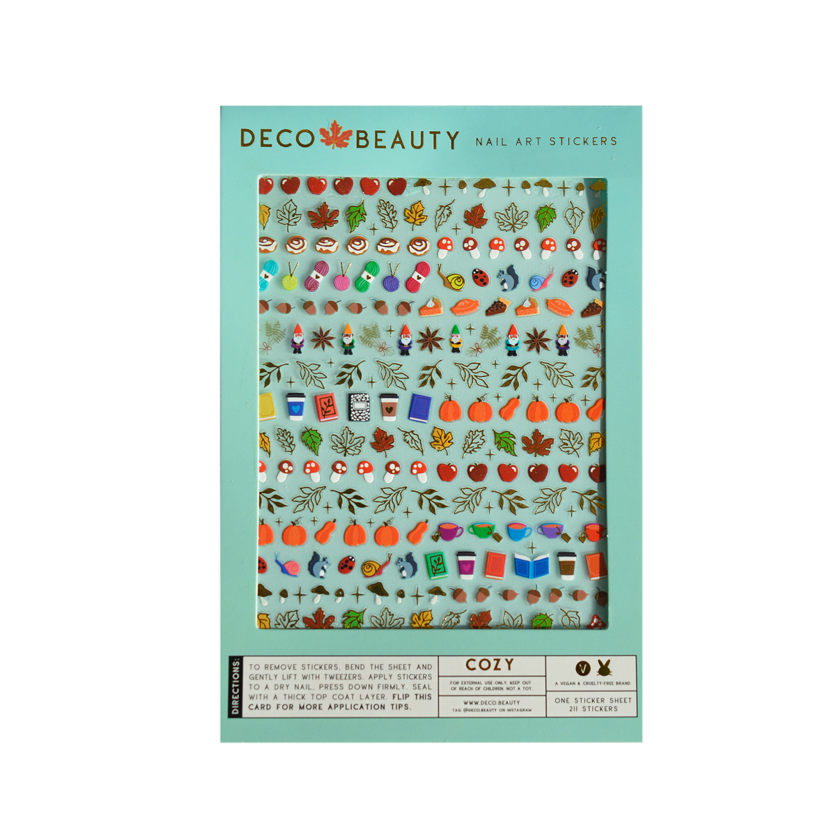 Cozy Nail Art Stickers - Cozy