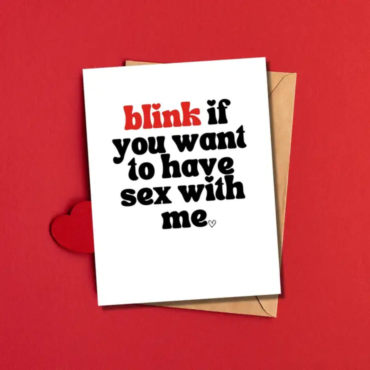 Sexy Love Card, Dirty Greeting Card Just Because for Partner