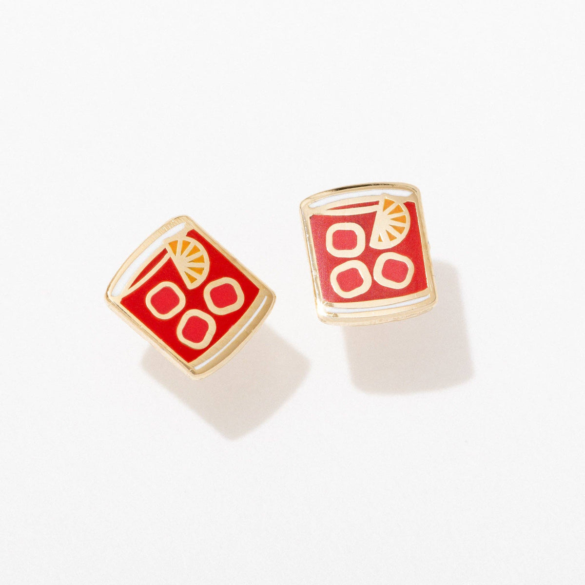 Negroni Enamel Stud Earrings