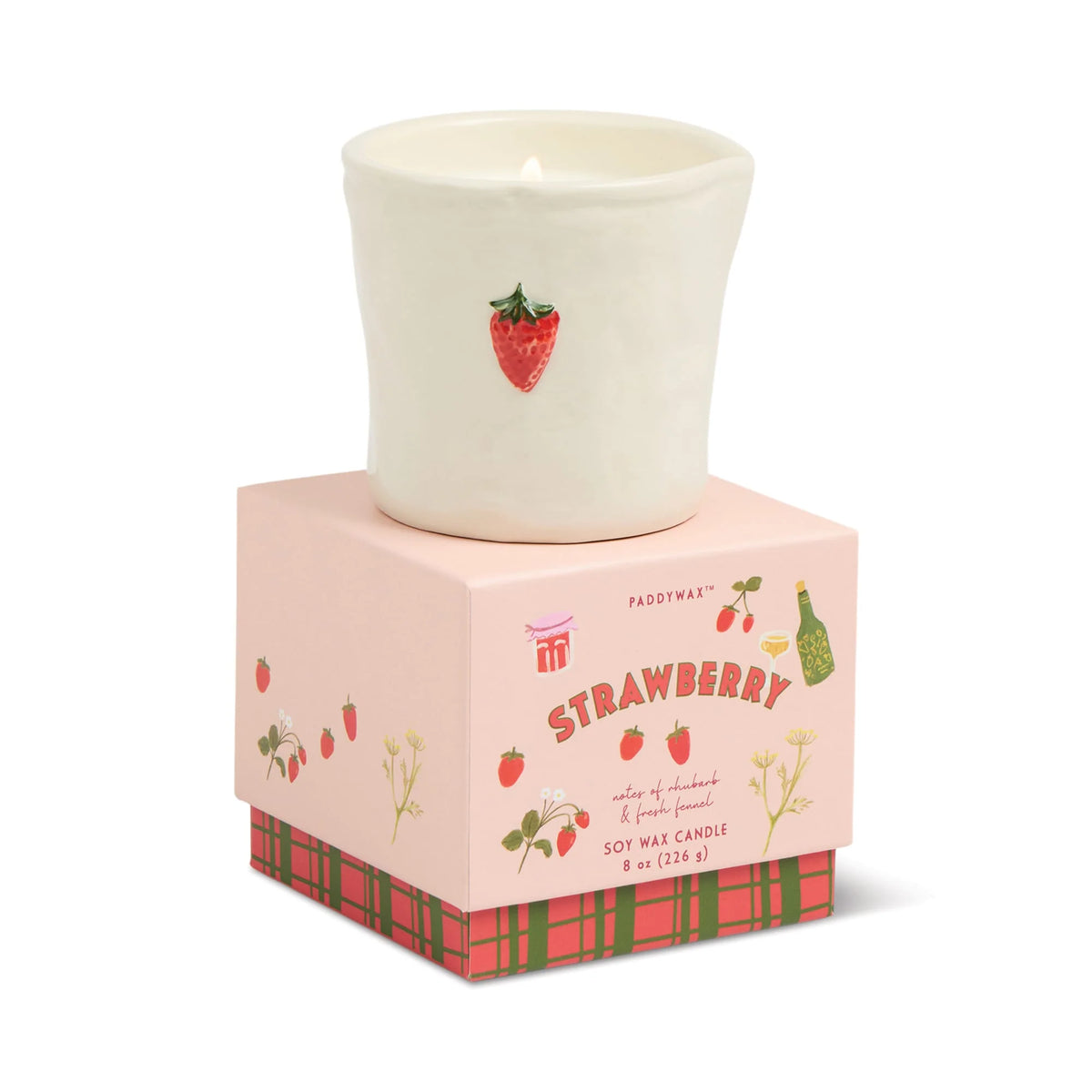 Bistro Ceramic Candle | Summer Strawberry