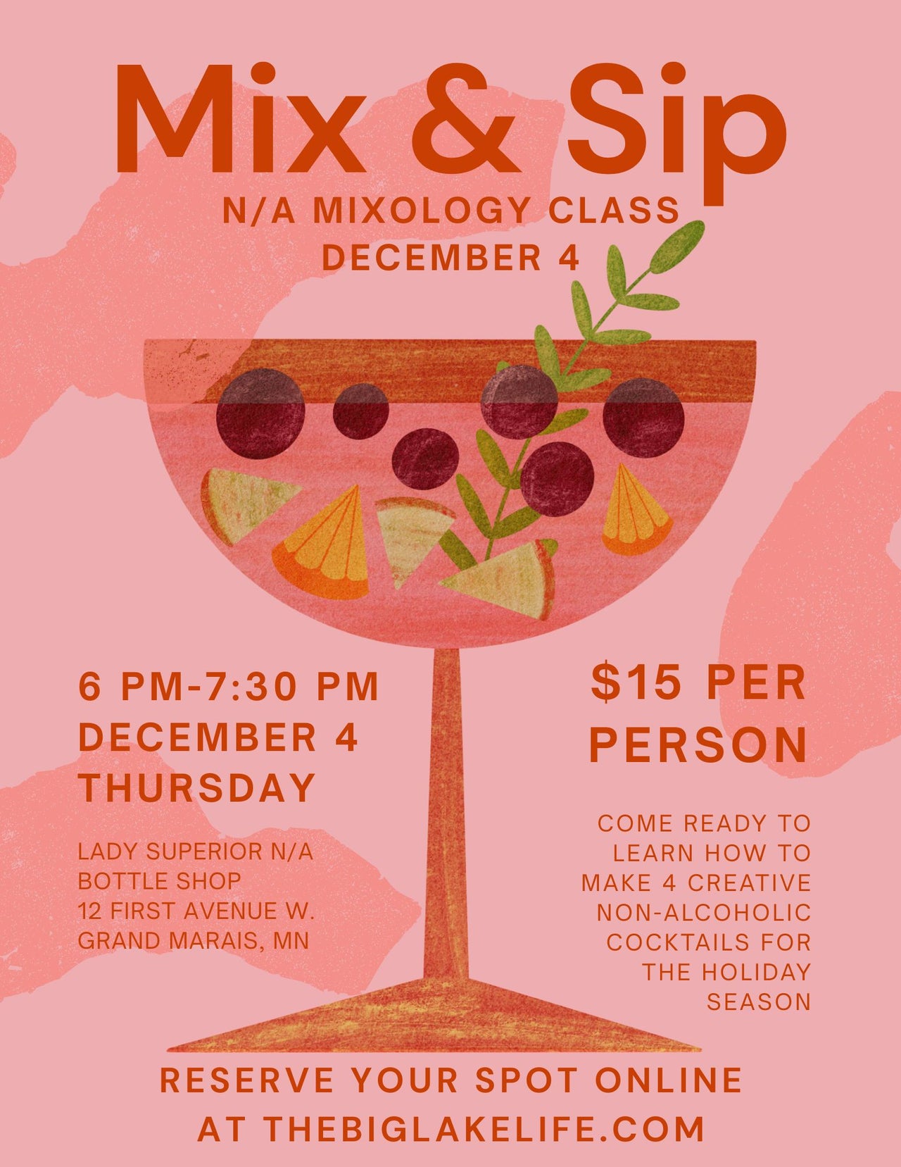 Mix & Sip | N/A Mixology Class 12.4.25