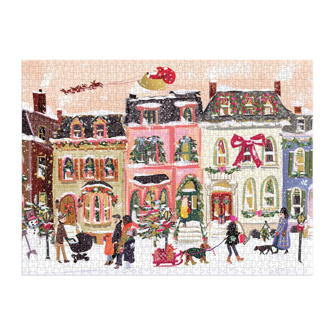 Snowfall Mainstreet (Foil) 1000 Piece Puzzle