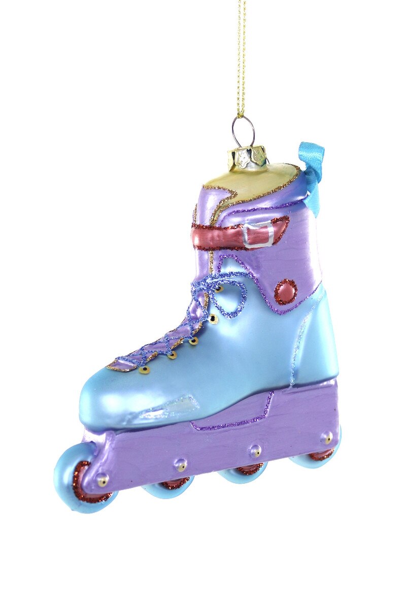 Roller Blade Blue Ornament