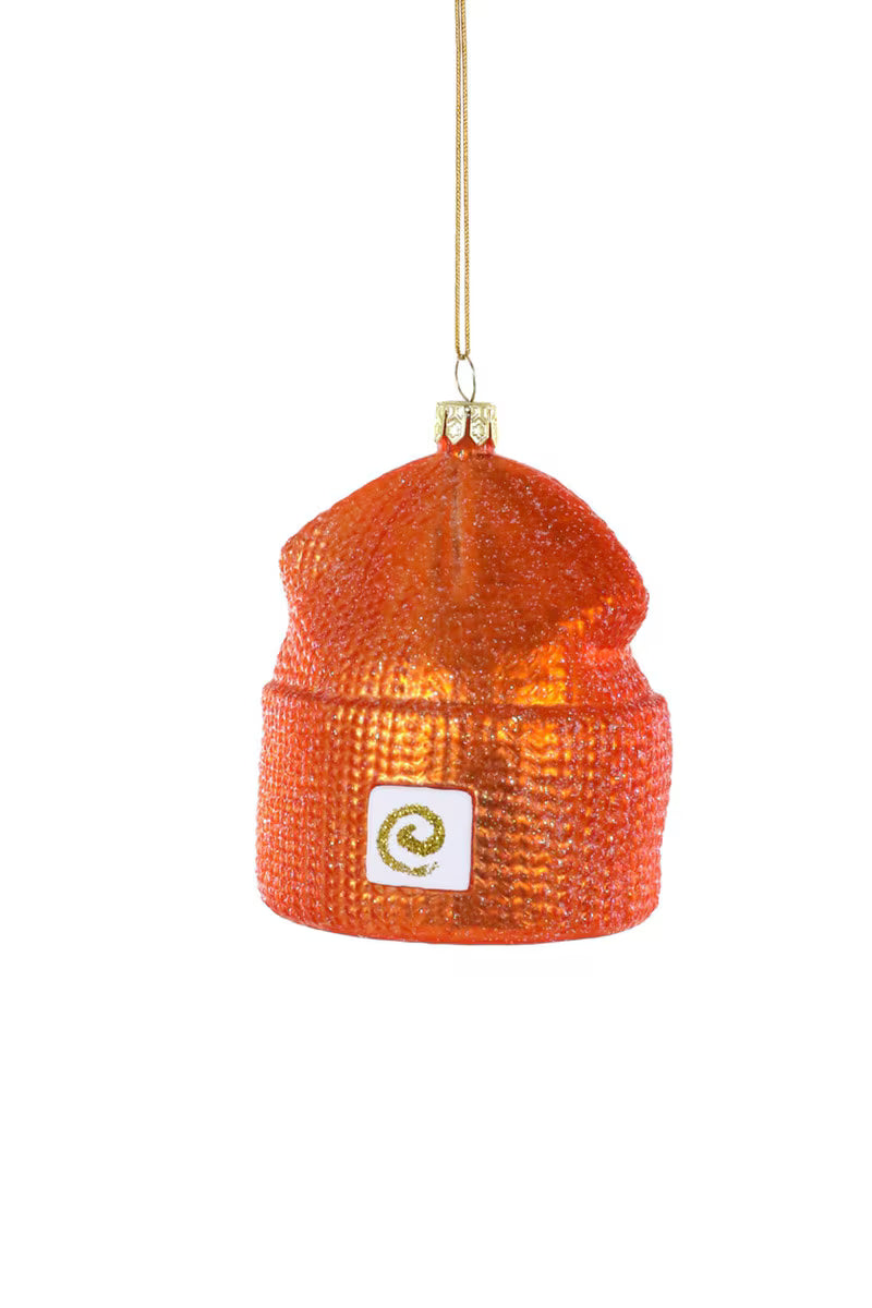 Hipster Beanie Orange Ornament
