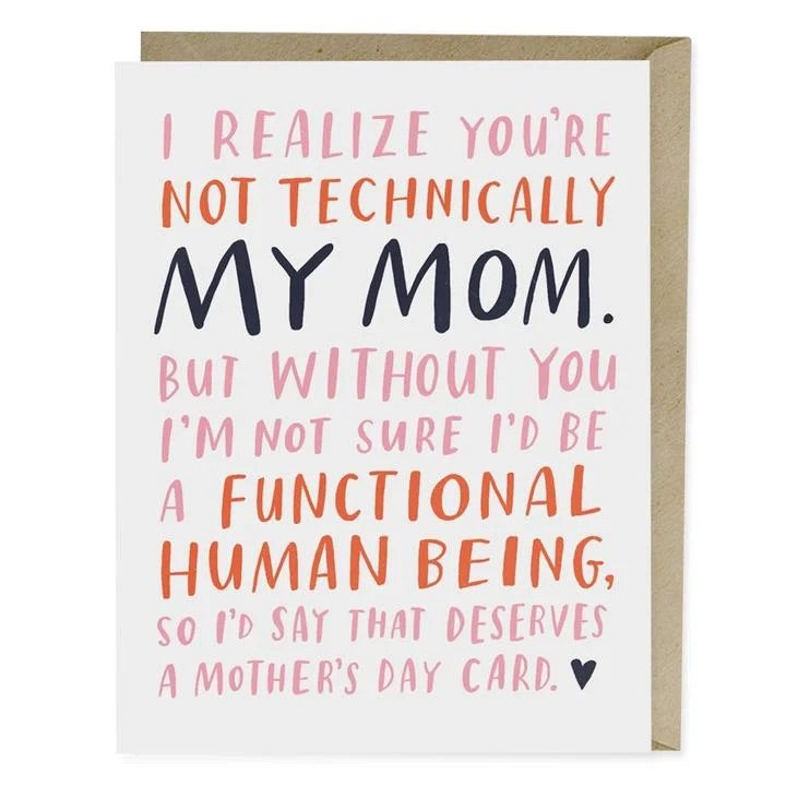 Not Technically Mom Mother's Day Card