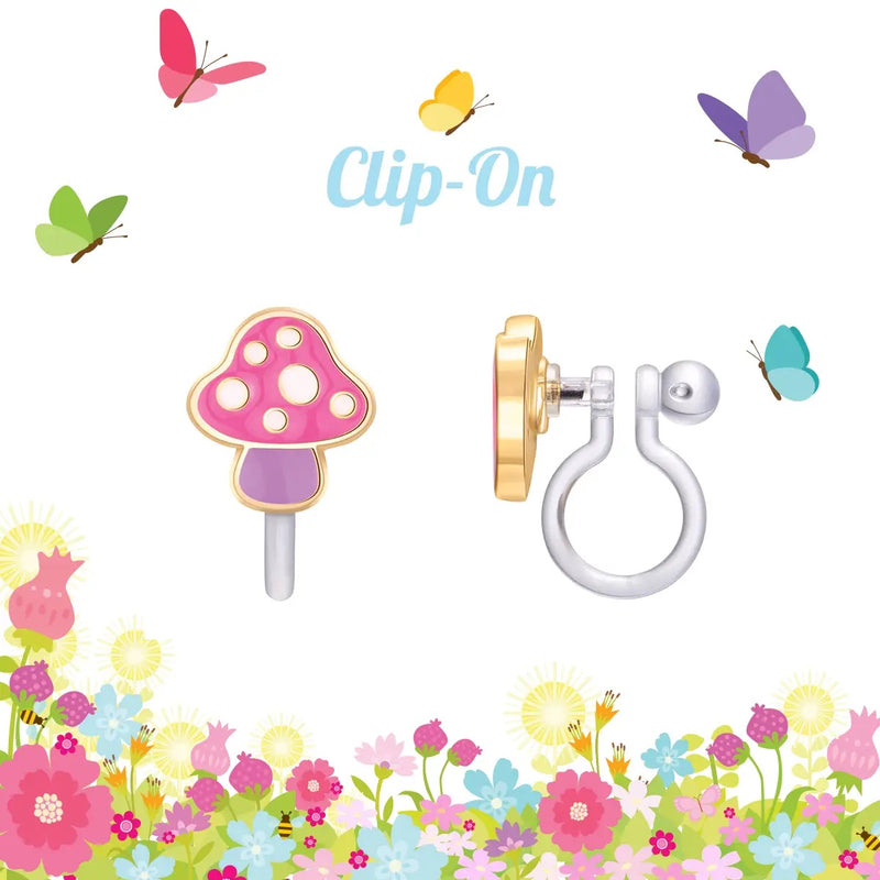 Mini Mushroom | Clip On Cutie Earrings