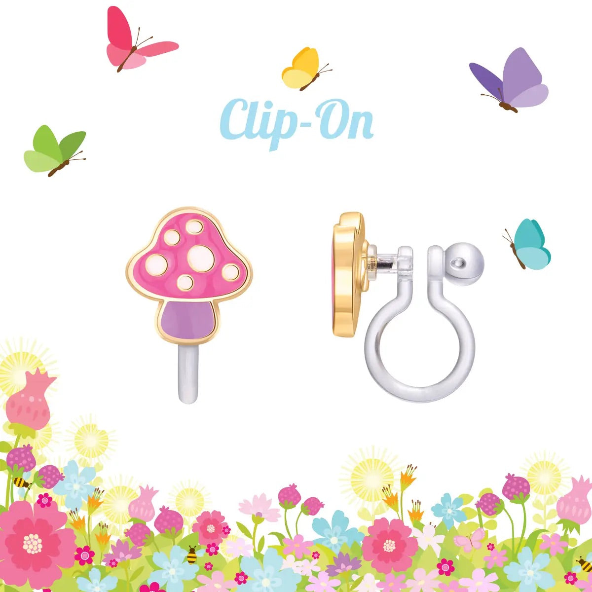Mini Mushroom | Clip On Cutie Earrings