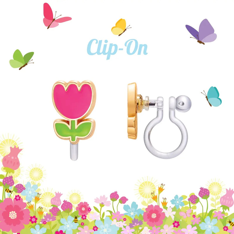Tiny Tulip | Clip On Cutie Earrings