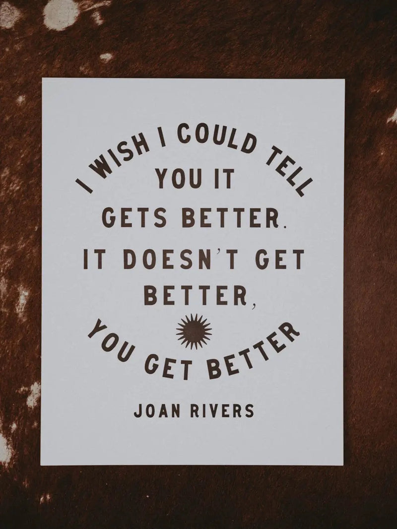 Joan Rivers | Letterpress Print